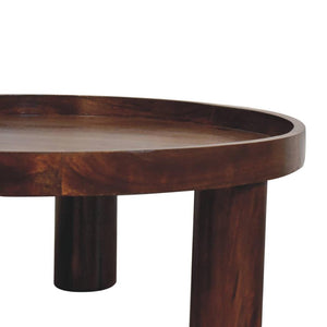 Crescent Coffee Table | Solid Mango Wood | Chestnut Finish