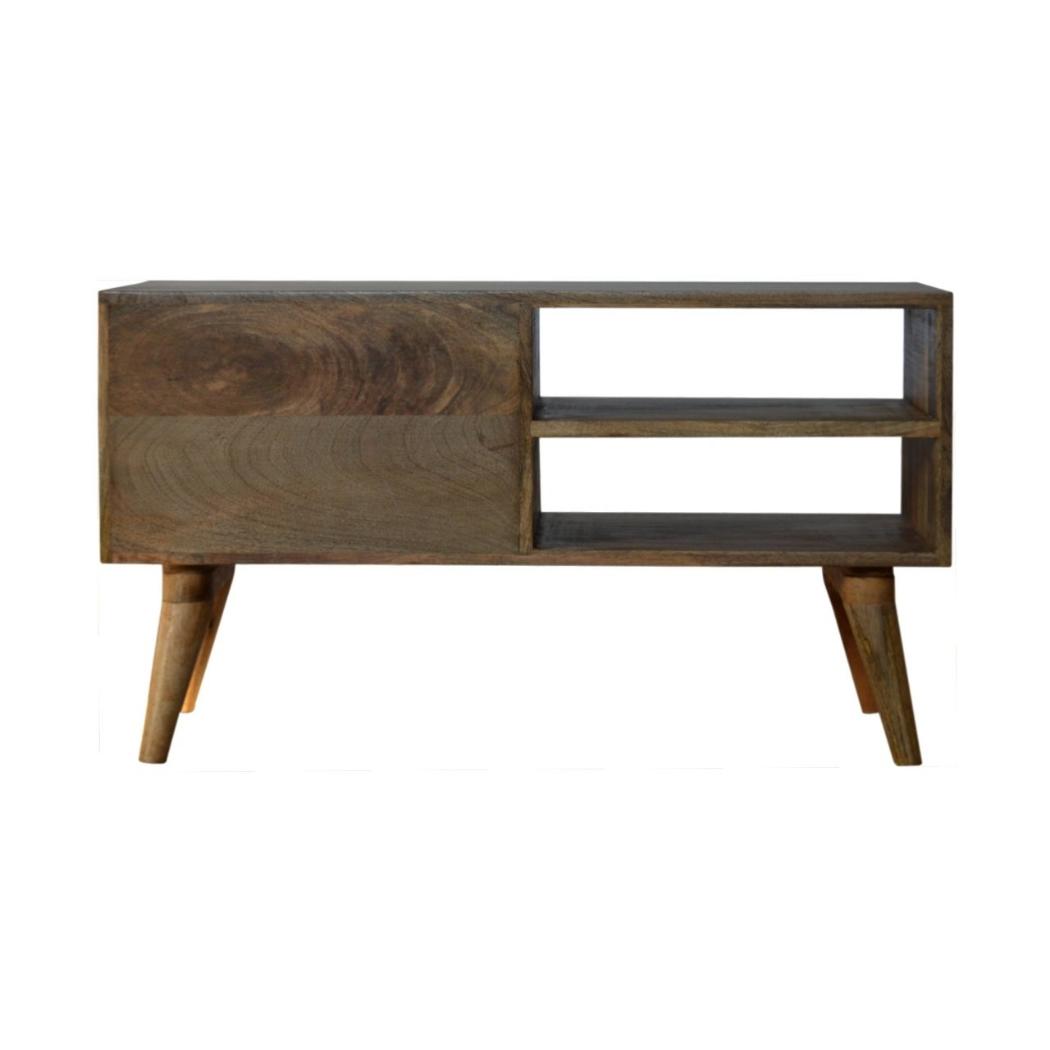 Cube Carved Media Unit | Cube-Carved Detail | TV & Media Storage