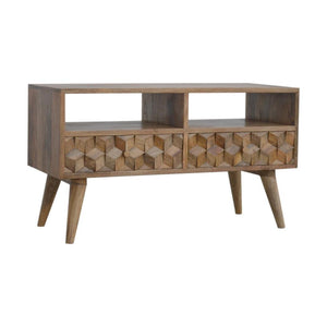 Cube Carved TV Unit | Cube-Carved Detail | TV & Media Storage