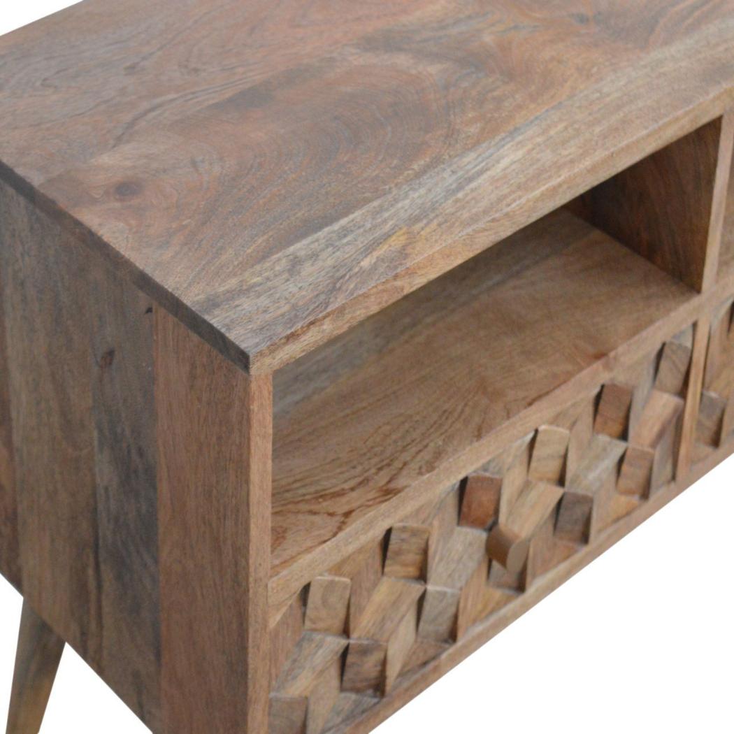 Cube Carved TV Unit | Cube-Carved Detail | TV & Media Storage