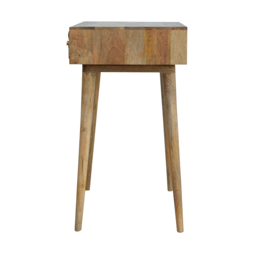 Cube Carved Writing Desk | Cube-Carved Detail | Home Office Desk