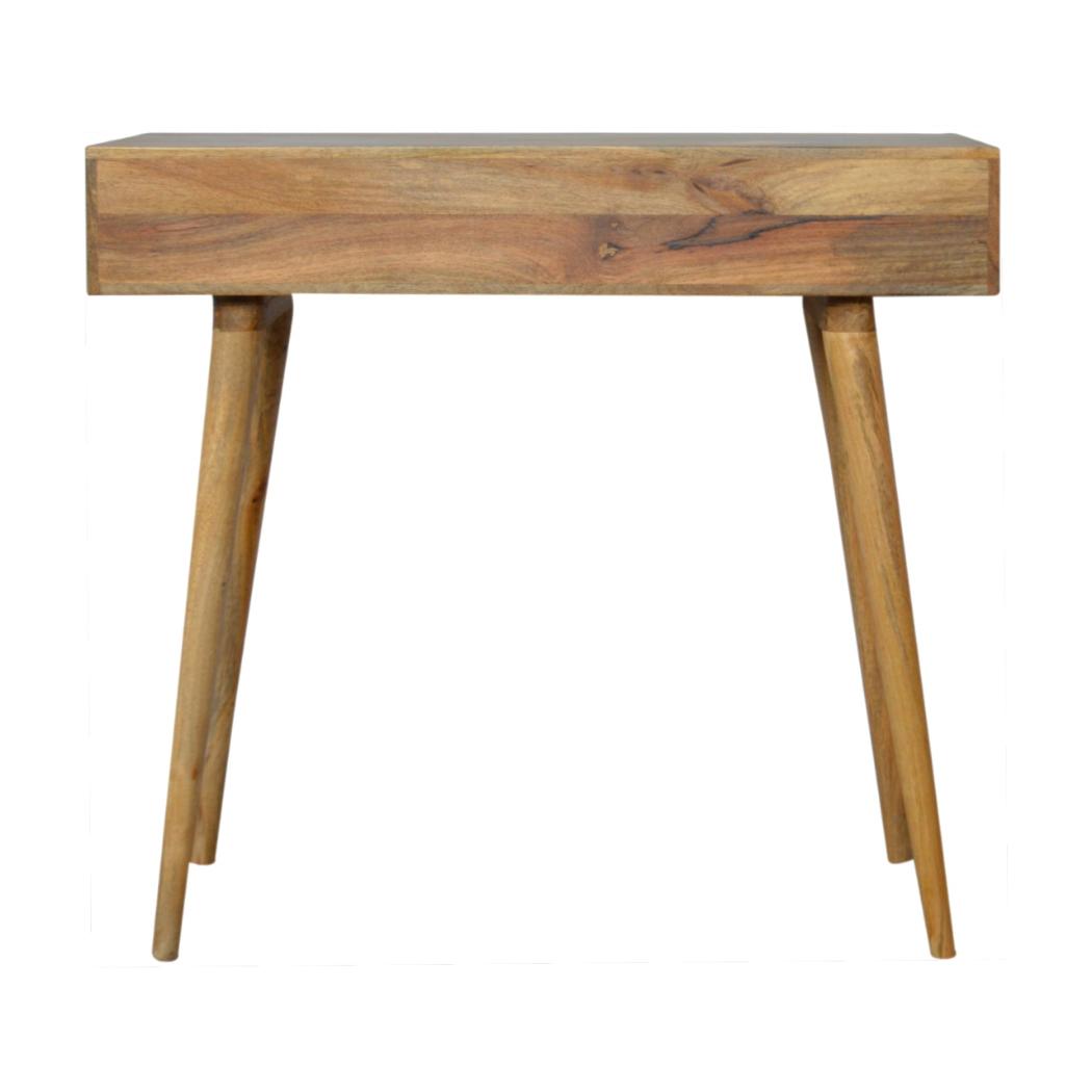 Cube Carved Writing Desk | Cube-Carved Detail | Home Office Desk