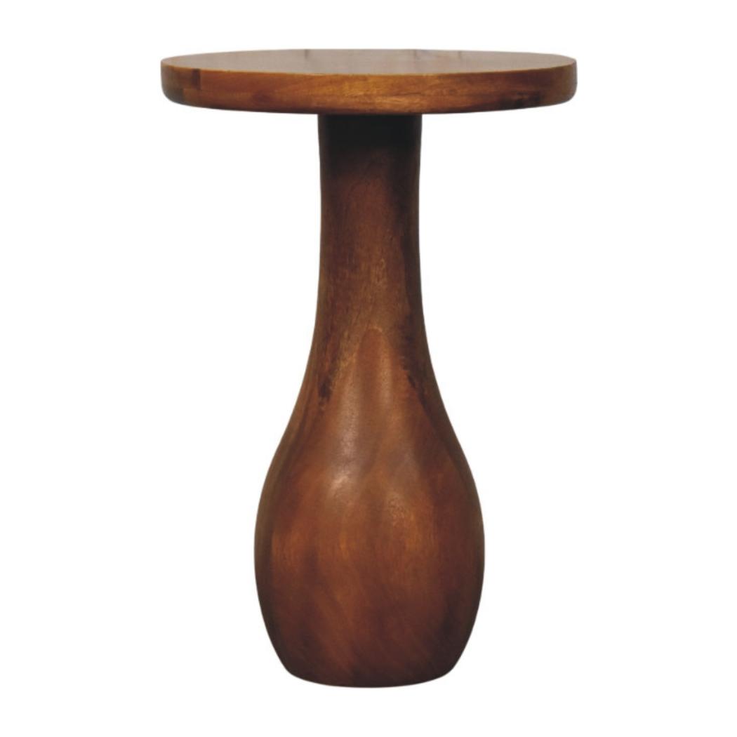 Curved Base Side Table | Sculptural Form | Versatile Living Room Accent