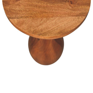 Curved Base Side Table | Sculptural Form | Versatile Living Room Accent