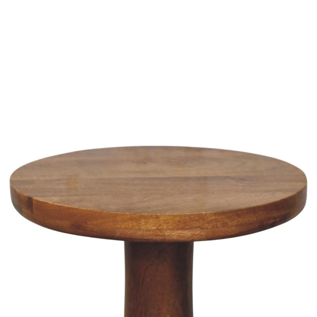 Curved Base Side Table | Sculptural Form | Versatile Living Room Accent