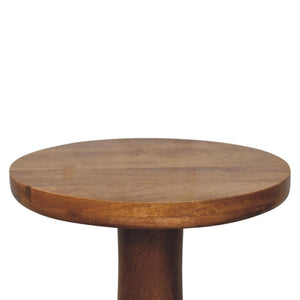 Curved Base Side Table | Sculptural Form | Versatile Living Room Accent