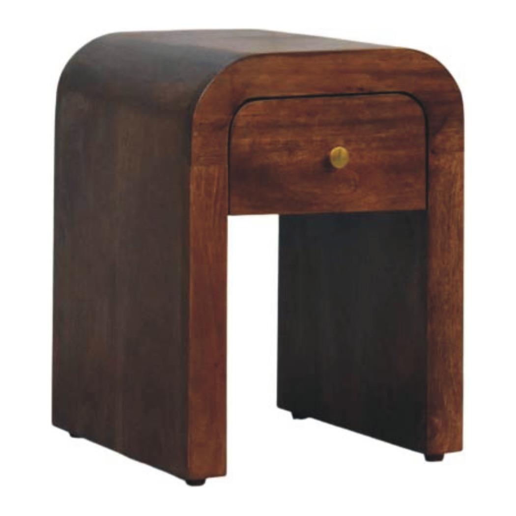 Curved Bedside Table | Sculptural Bedroom Storage
