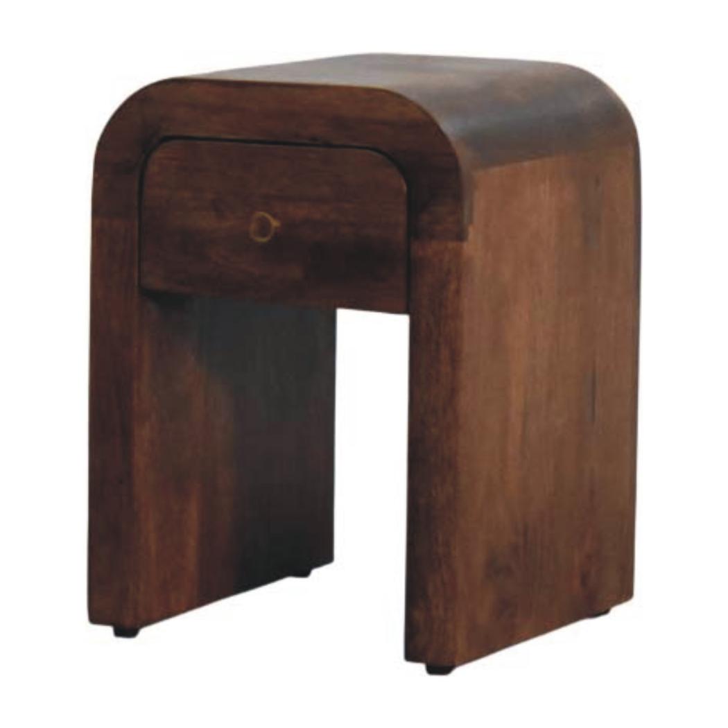 Curved Bedside Table | Sculptural Bedroom Storage
