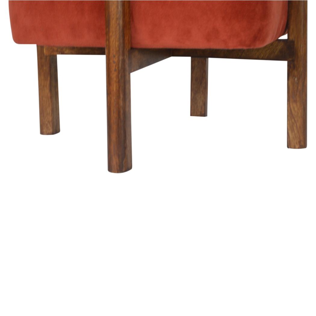 Curved Chest of Drawers | Solid Mango Wood | Oak Finish | Rounded Storage Cabinet