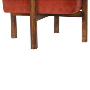 Curved Chest of Drawers | Solid Mango Wood | Oak Finish | Rounded Storage Cabinet