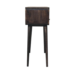 Curved Console Table | Ash Black Finish | Hallway Furniture