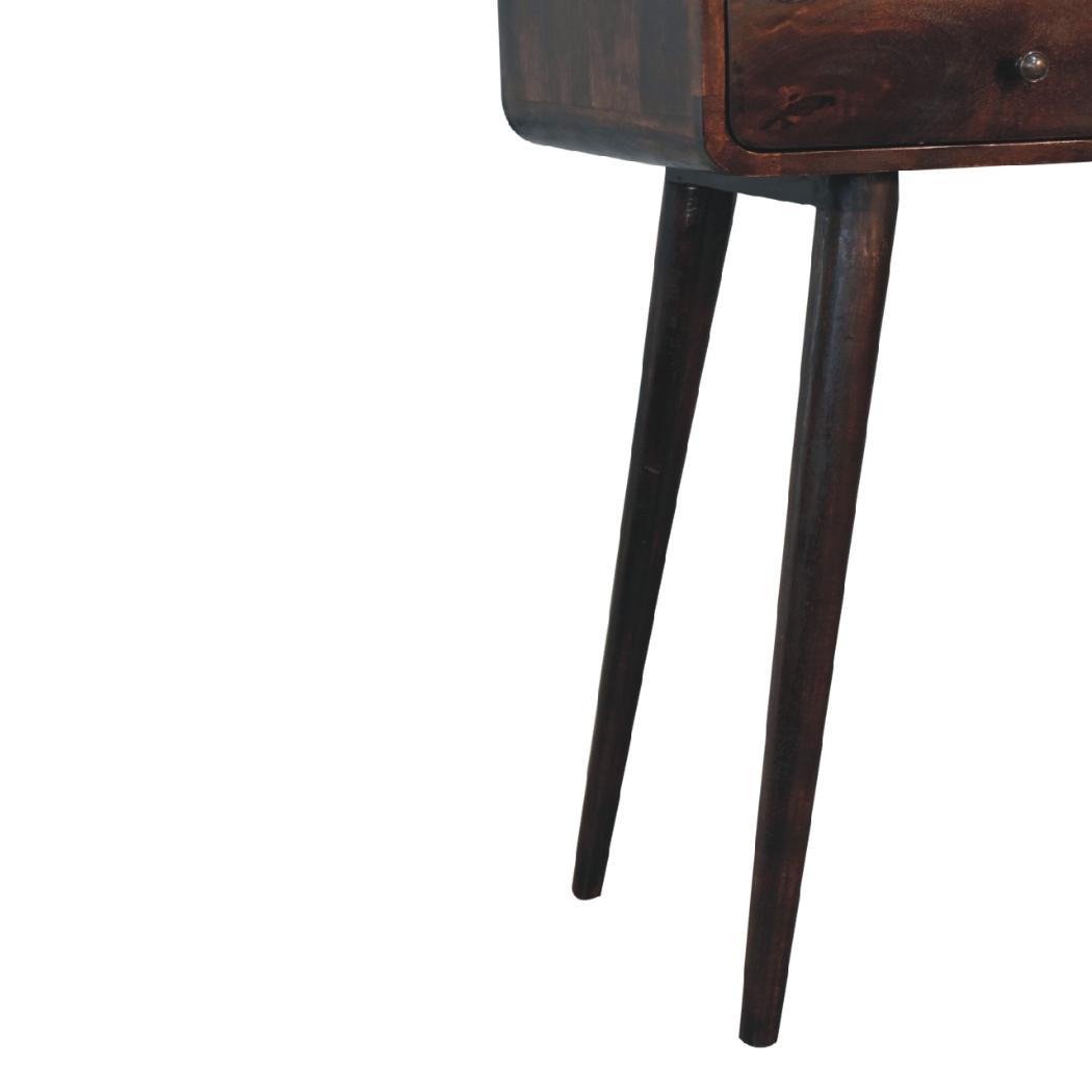 Curved Console Table | Walnut Finish | Hallway & Entryway Furniture