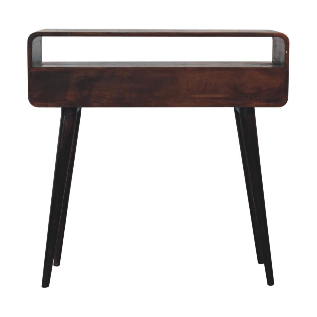 Curved Console Table | Walnut Finish | Hallway & Entryway Furniture