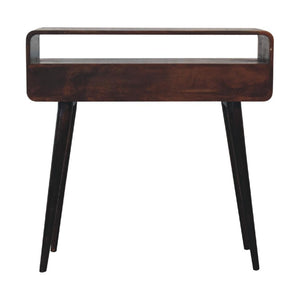 Curved Console Table | Walnut Finish | Hallway & Entryway Furniture