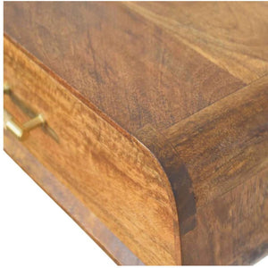 Curved Floating Bedside Table | Sculptural Wall-Mounted Storage