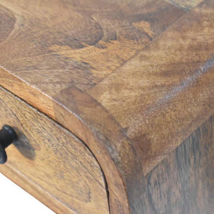 Curved Floating Nightstand | Compact Wall-Mounted Bedside Table