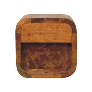 Curved Floating Nightstand | Compact Wall-Mounted Bedside Table