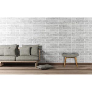 Curved Grey Tweed Footstool Bench | Solid Mango Wood | Oak-Style Legs