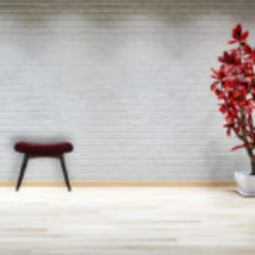 Curved Hallway Bench | Wine Red Cotton Velvet | Solid Mango Wood Frame | Upholstered Seating