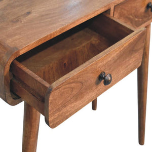 Curved Two-Drawer Console Table | Sculptural Hallway Storage