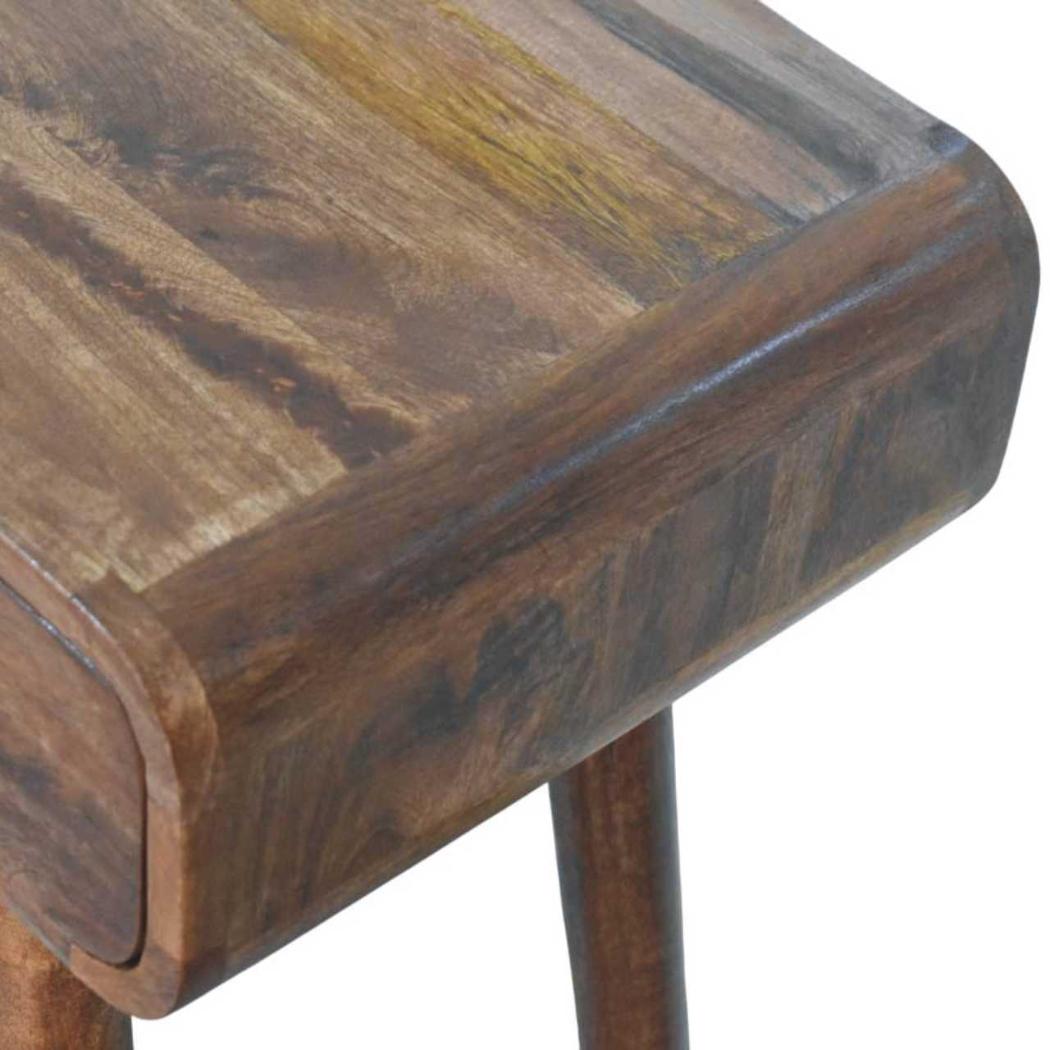Curved Two-Drawer Console Table | Sculptural Hallway Storage