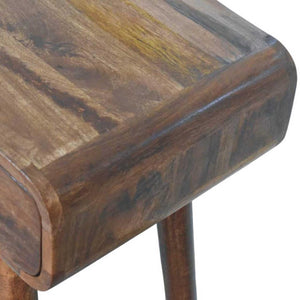 Curved Two-Drawer Console Table | Sculptural Hallway Storage