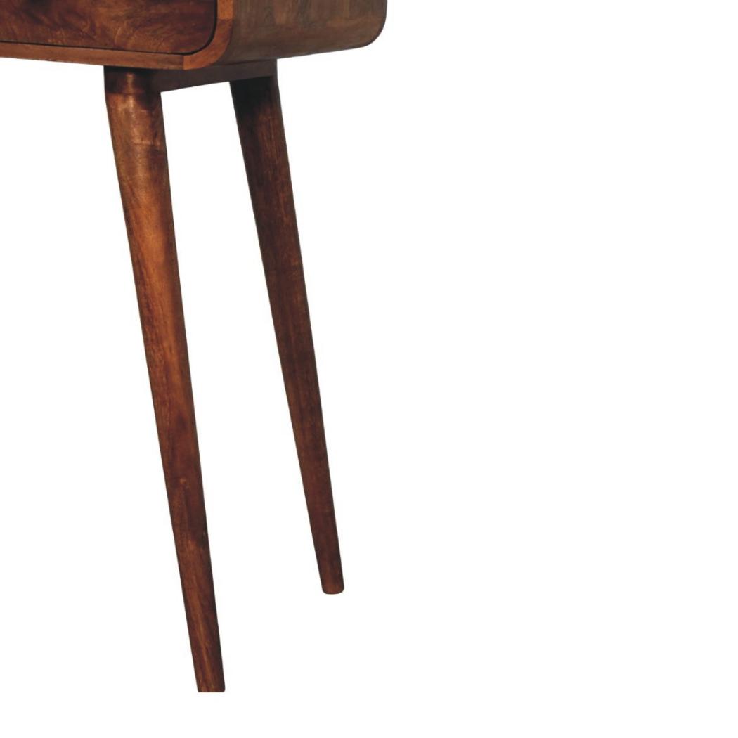Curved Two-Drawer Console Table | Sculptural Hallway Storage