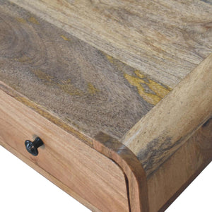 Curved Writing Desk | Oak-Inspired Finish | Home Office Furniture