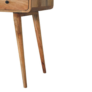 Curved Writing Desk | Oak-Inspired Finish | Home Office Furniture