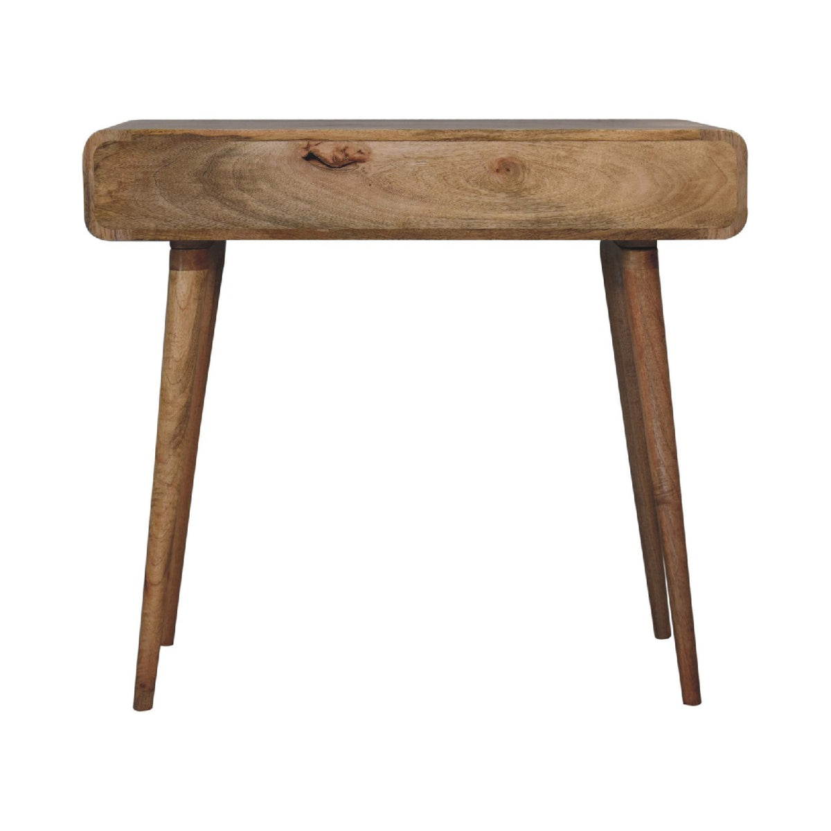 Curved Writing Desk | Oak-Inspired Finish | Home Office Furniture