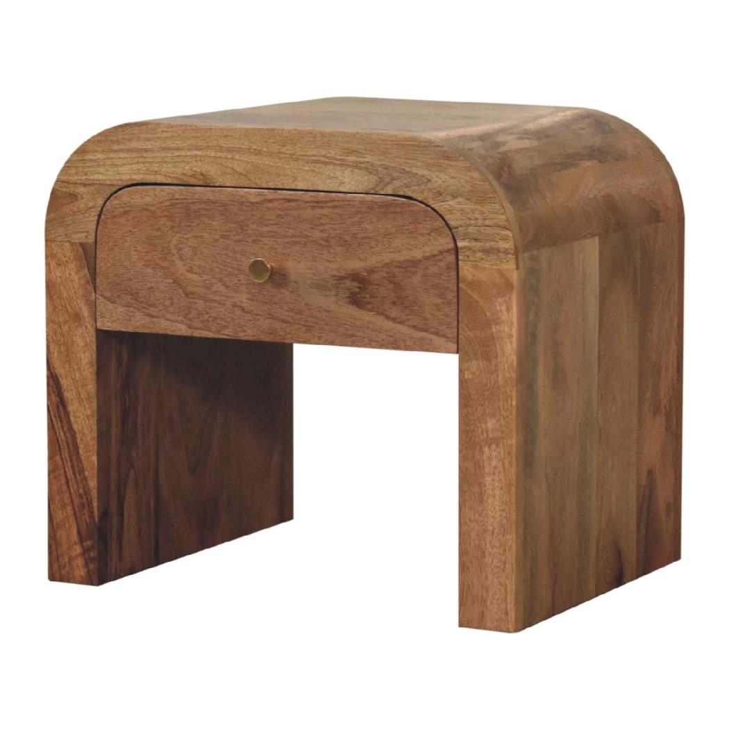 Darcy Bedside | Solid Mango Wood | Natural Wood Finish | Artisan-Crafted Design