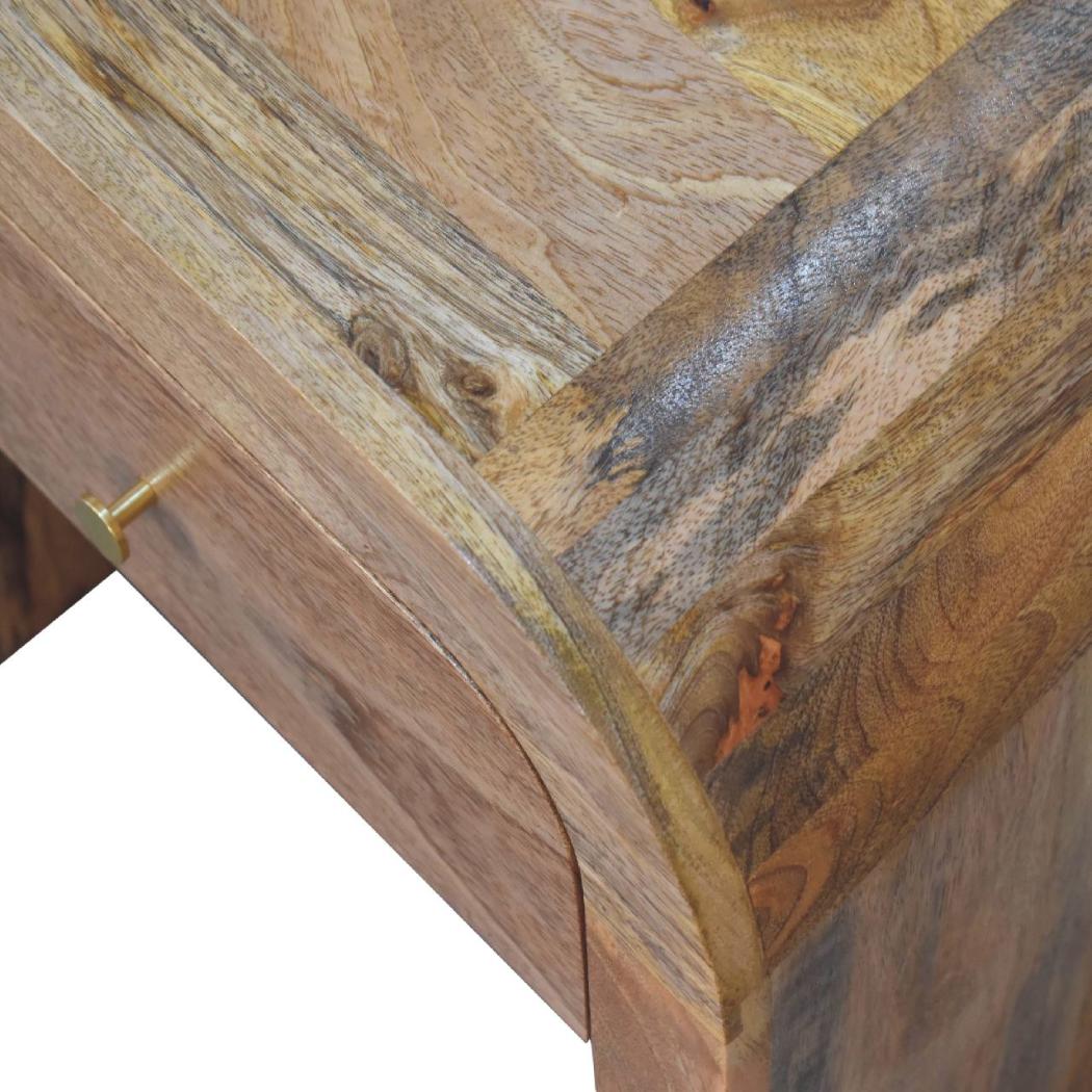 Darcy Bedside | Solid Mango Wood | Natural Wood Finish | Artisan-Crafted Design
