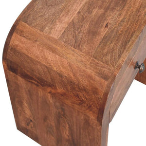 Darcy Bedside Table | Solid Mango Wood | Honey Caramel Finish | 1 Drawer Nightstand