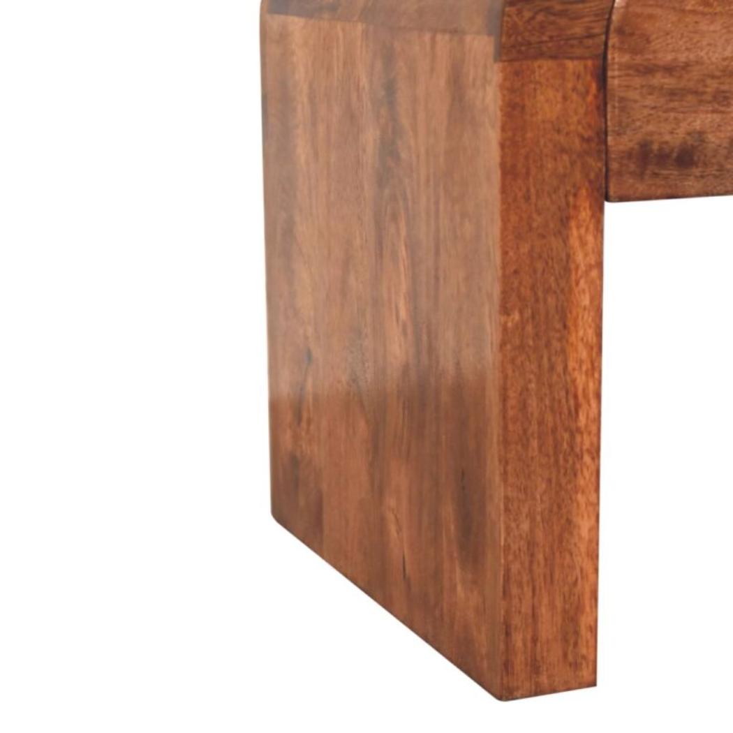 Darcy Bedside Table | Solid Mango Wood | Honey Caramel Finish | 1 Drawer Nightstand