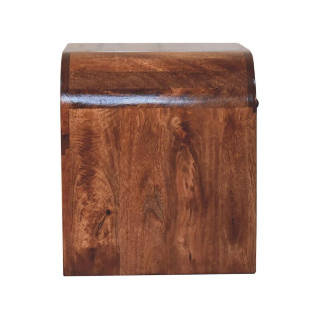 Darcy Bedside Table | Solid Mango Wood | Honey Caramel Finish | 1 Drawer Nightstand