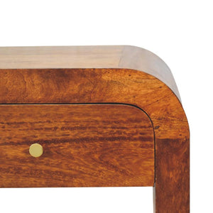 Darcy Chestnut Bedside Table | Solid Mango Wood | Bedroom Storage