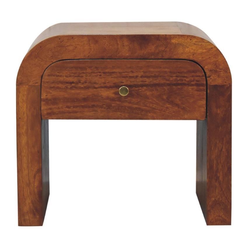 Darcy Chestnut Bedside Table | Solid Mango Wood | Bedroom Storage