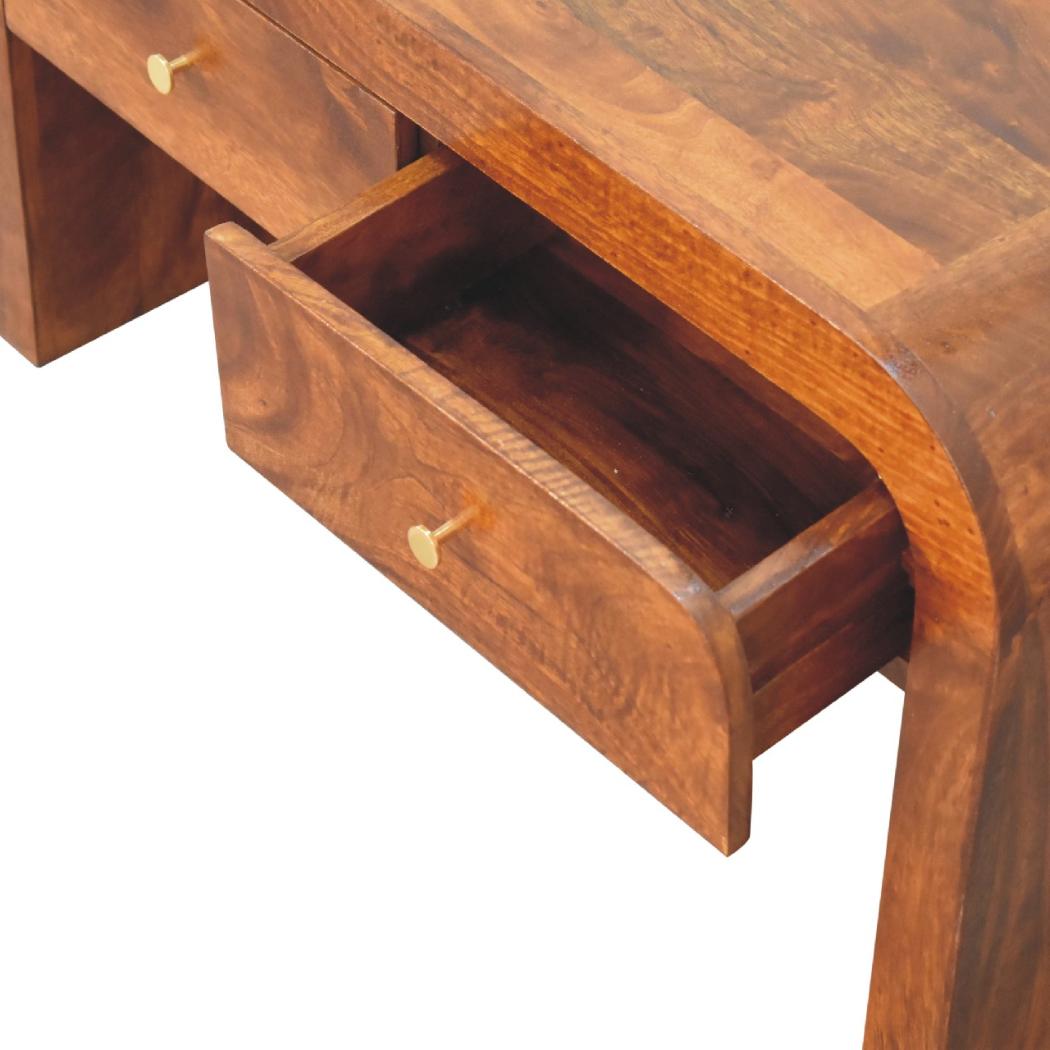 Darcy Chestnut Coffee Table | Solid Mango Wood | Artisan-Crafted Design