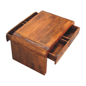 Darcy Chestnut Coffee Table | Solid Mango Wood | Artisan-Crafted Design