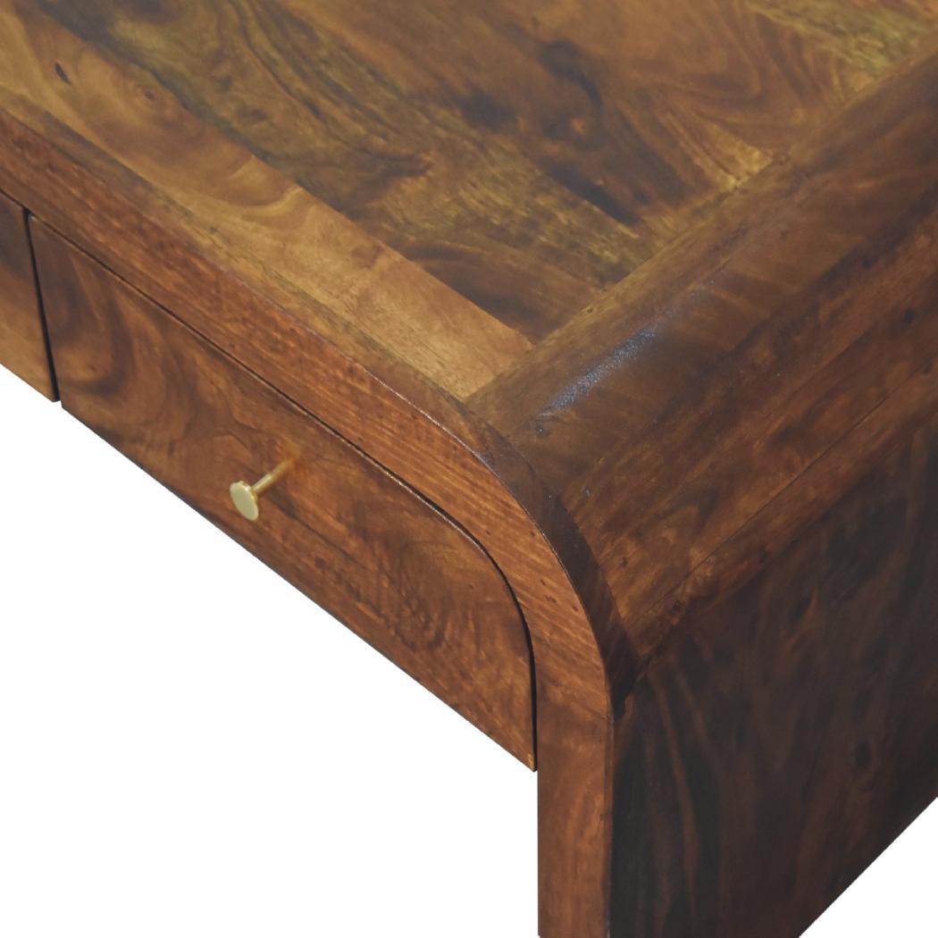 Darcy Chestnut Coffee Table | Solid Mango Wood | Artisan-Crafted Design