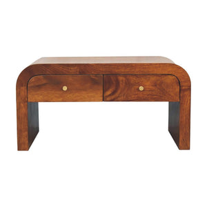 Darcy Chestnut Coffee Table | Solid Mango Wood | Artisan-Crafted Design