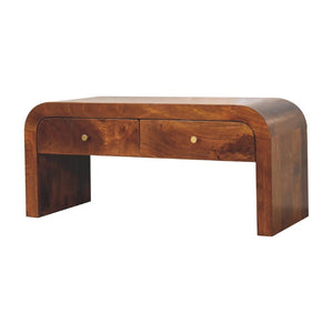 Darcy Chestnut Media Unit | Solid Mango Wood | Artisan-Crafted Design