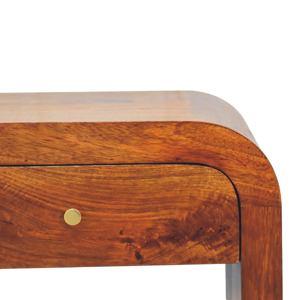 Darcy Chestnut Media Unit | Solid Mango Wood | Artisan-Crafted Design