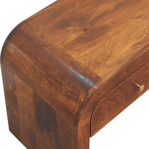 Darcy Chestnut Media Unit | Solid Mango Wood | Artisan-Crafted Design