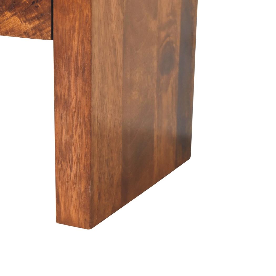 Darcy Chestnut Media Unit | Solid Mango Wood | Artisan-Crafted Design