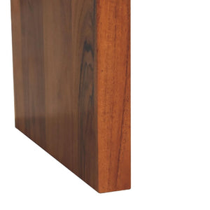 Darcy Coffee Table | Solid Acacia Wood | Caramel Finish | Curved Coffee Table