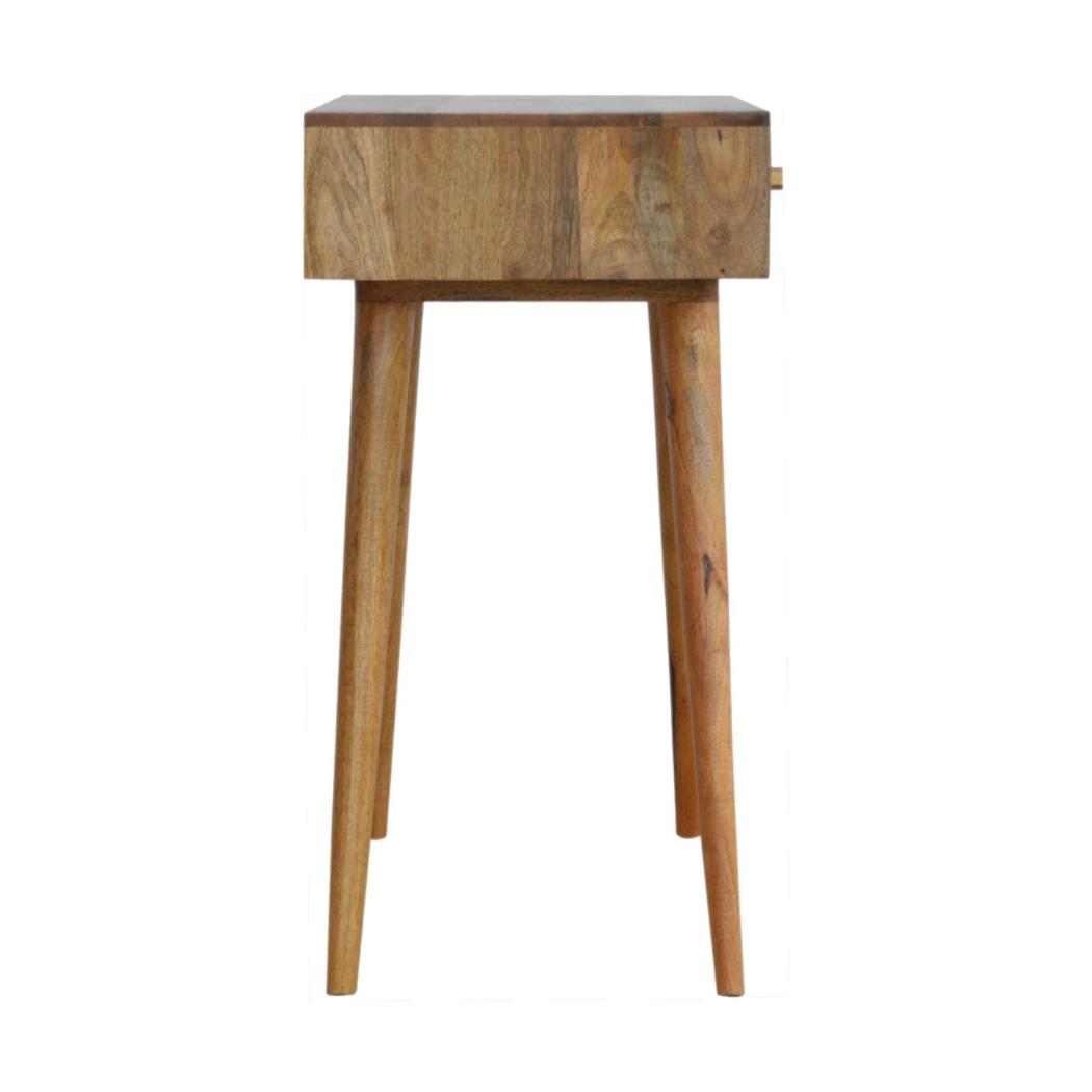 Diamond Carved Console Table | Geometric Detailing | Statement Entryway Furniture