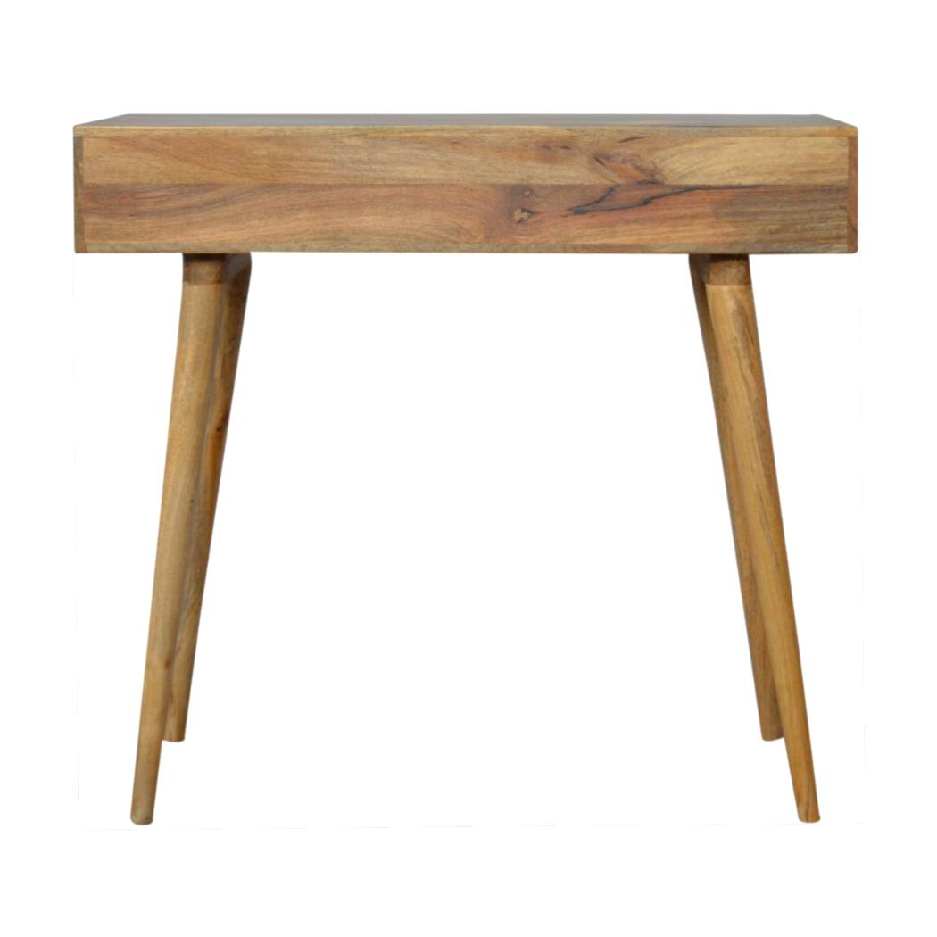 Diamond Carved Writing Desk | Geometric Detail | Home Office Furniture
