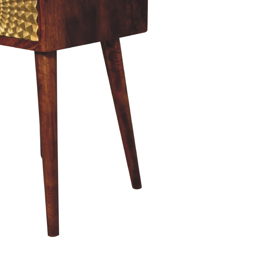 Eden Mini Bedside | Solid Mango Wood | Natural Wood Finish | Compact Design