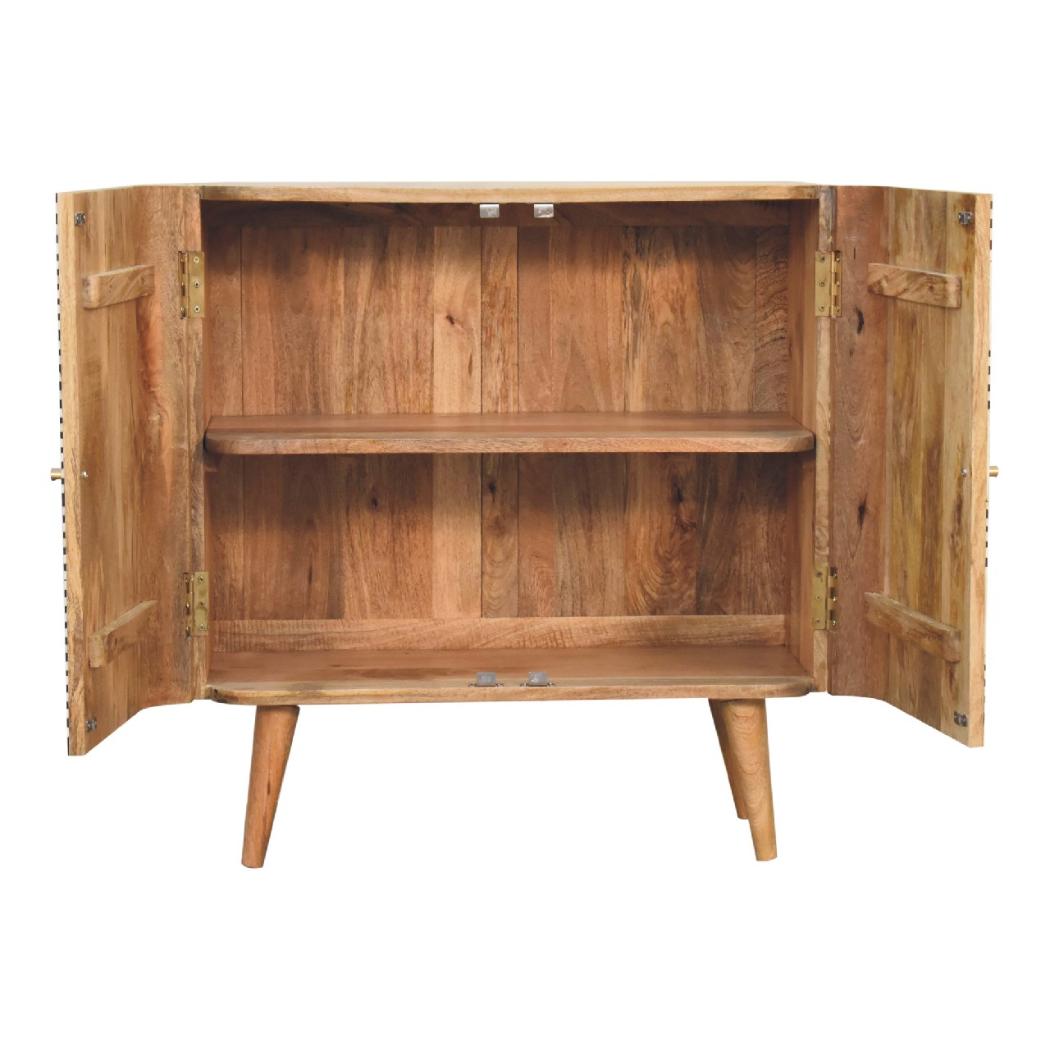 Edessa Bone Inlay Cabinet | Artisan Bone Inlay | Natural Inlay Finish | Artisan Inlay Detail